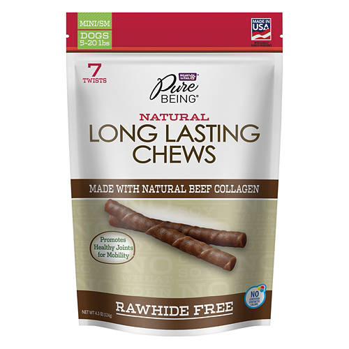Natural Long Lasting Collagen Dog Chew - Twist, 4.3 oz Product Image Front shot 01