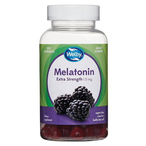 Melatonin 5mg Gummy, 120 count Product Image Front shot 01