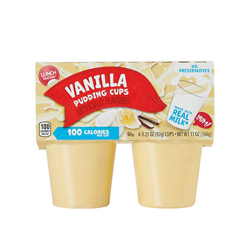 Vanilla Pudding Cups, 4 count