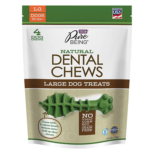 Premium Molded Dental Chews for Dogs, L Product Image Front shot 01