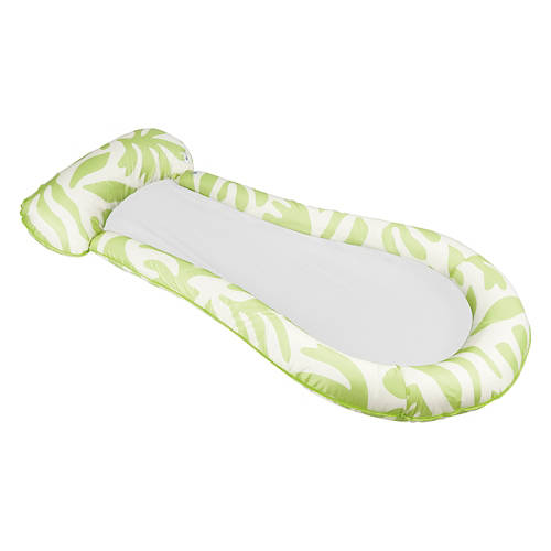 Inflatable Pool Lounge - Green Floral Product Image Front shot 01