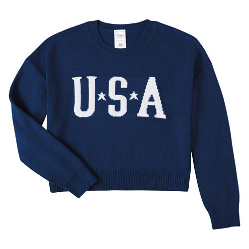 Ladies USA Sweater - Navy Blue, L