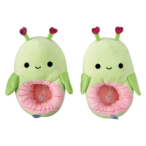 Valentine's Day Squishmallow Slipper - Grasshopper, Childrens 2/3 Ladies 4/5