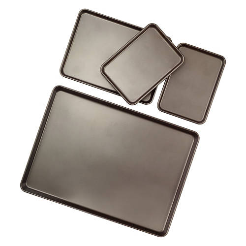4 Piece Bakeware Set, Grey Product Image Front shot 01