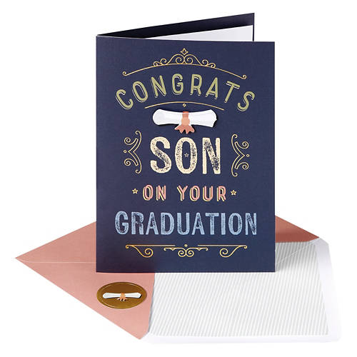 Graduation Greeting Card - Congrats Son