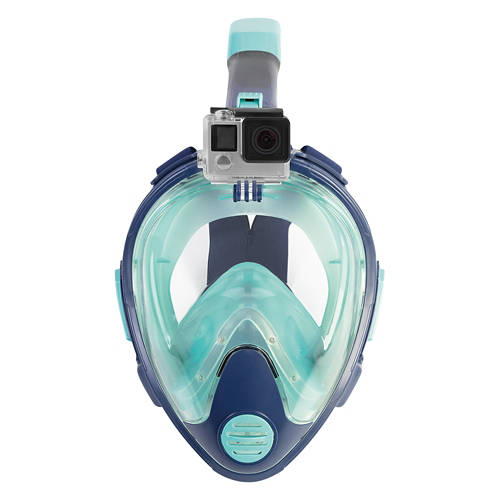 Full Face Snorkeling Mask - Blue, L/XL Product Image Front shot 01