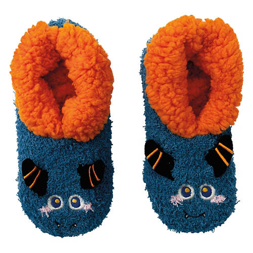 Childrens Cozy Slipper Socks - Monster, One Size Fits Most