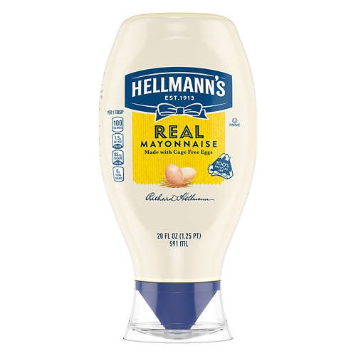 Real Mayonnaise Squeeze, 20 fl oz Product Image Front shot 01