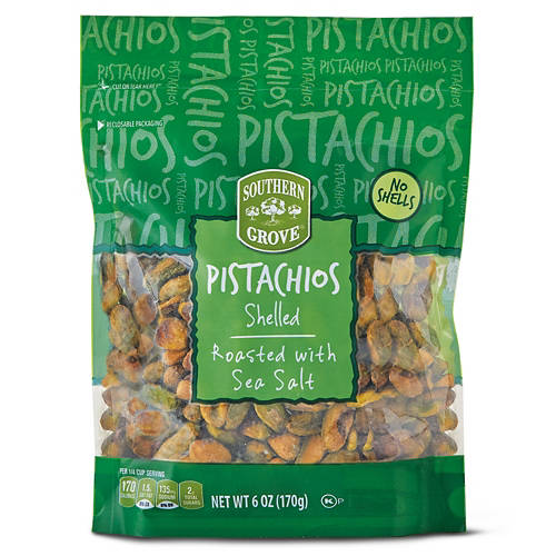 Shelled Pistachios Roasted with Sea Salt, 6 oz