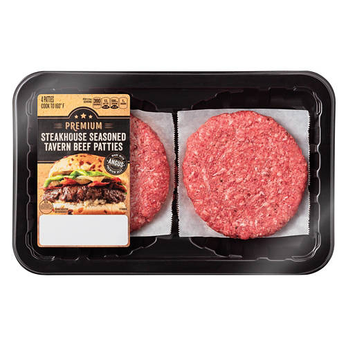 Black  Angus  Beef Seasoned Tavern Patties Product Image Front shot 01