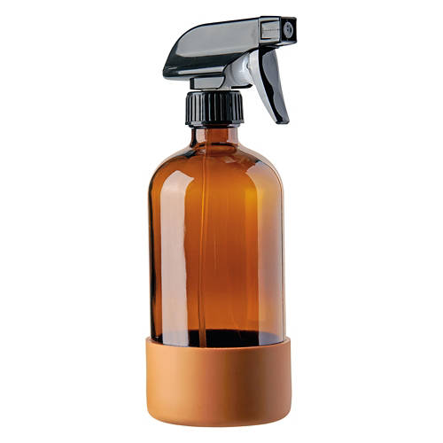 Amber Glass Spray Bottle, Orange