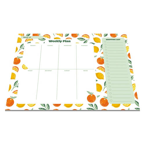 Kitchen To Do Weekly Calendar/Planner - Orange