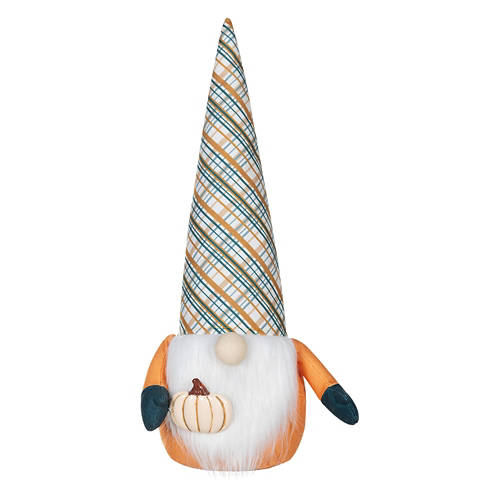 20" White Pumpkin Gnome