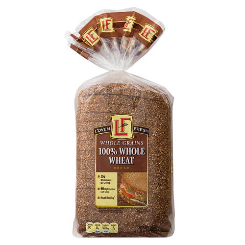 100% Whole Wheat Wide Pan Bread, 24 oz