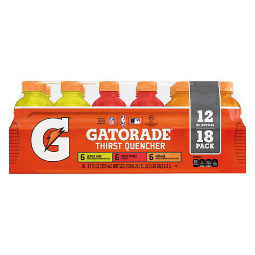 G2  Low Calorie Sports Drink Variety Pack, 18 pack, 12 fl oz bottles Product Image Front shot 01