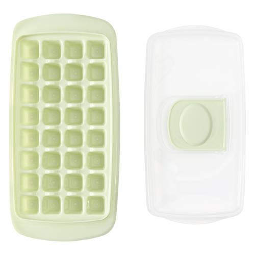 Ice Cube Tray with Lid - Green, Mini