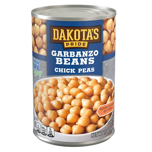Canned Garbanzo Beans Chick Peas, 15.5 oz Product Image Front shot 01