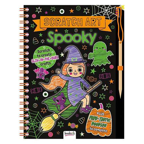 Kids Scratch Art Fun Spooky Activity Book