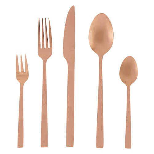 20 Piece Cutlery Set, Copper