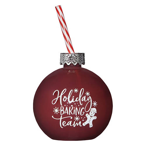 Holiday Glass Ornament - Plum