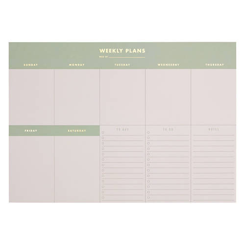 Desktop Calendar - Weekly Format