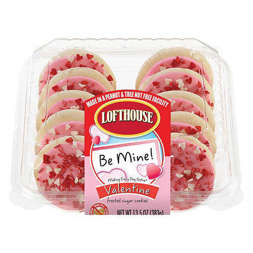 Valentine's Frosted Sugar Cookies, 10 count