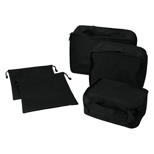 3 Pack Travel Packing Cubes - Black