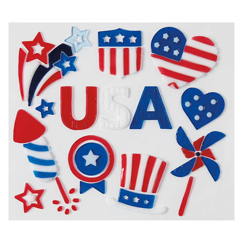 Americana Gel Clings, USA Icons