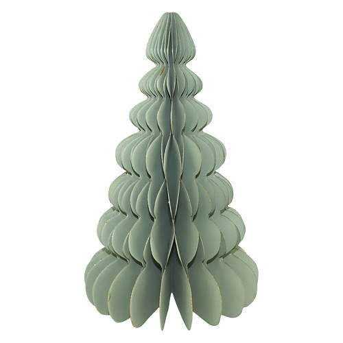 11.5" Tall Holiday 7 Tier Paper Tree, Light Green