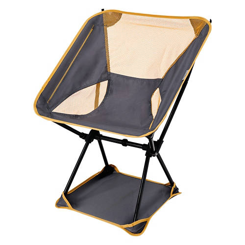Lightweight Collapsible Camping Chair, Gray Product Image Front shot 01