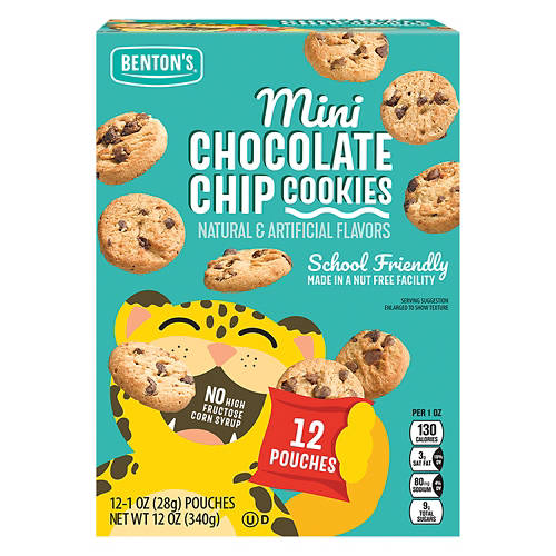 Mini Chocolate  Chip Cookie Snack Packs, 12 oz