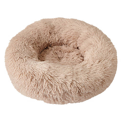 24" x 24" Plush Pet Bed, Beige