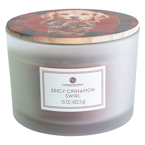 Spicy Cinnamon Swirl (Dog) Painted Lid Candle