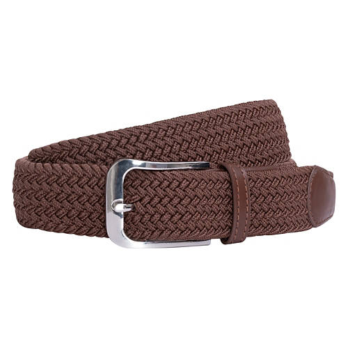 Men's Braided Belt - Brown, L