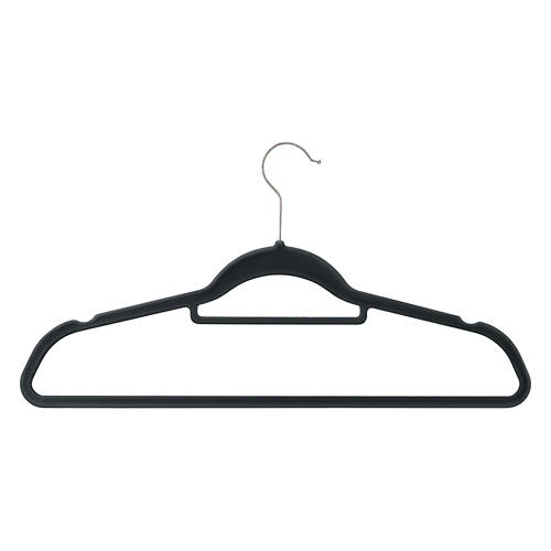 30 Pack Velvet Hanger, Black