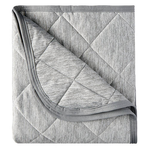 50" x 70" Soft Cooling Throw, Gray