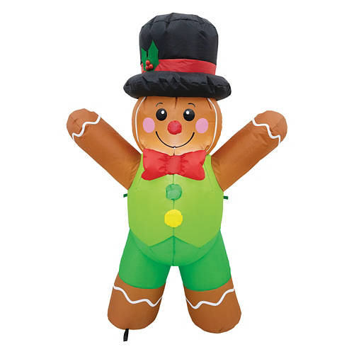 4 Feet Christmas Inflatable - Gingerbread Man