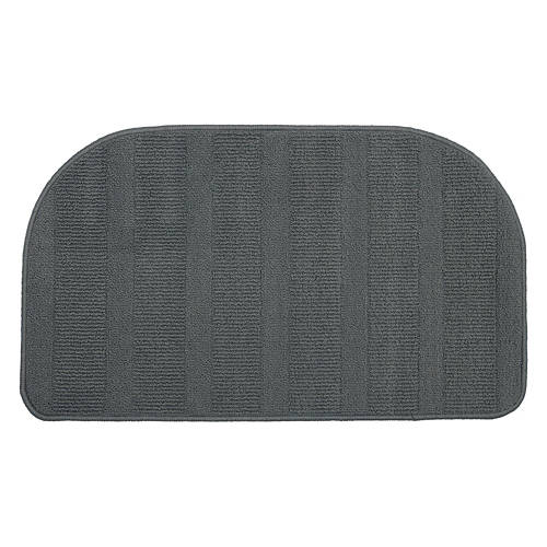 20" x 34" Slice Shaped Kitchen Accent Rug - Gray Vertigo