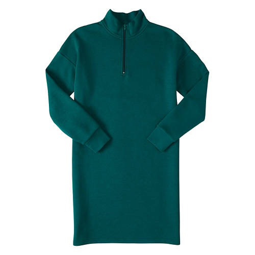 Ladies Sweatshirt Dress - Green, L