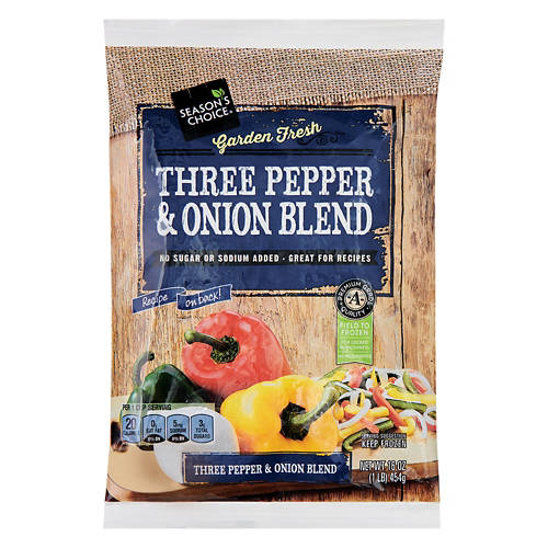 Three Pepper and Onion Blend, 16 oz Product Image Front shot 01