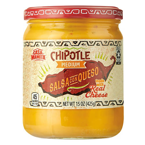 Chipotle Salsa Con Queso Cheese Dip, 15 oz