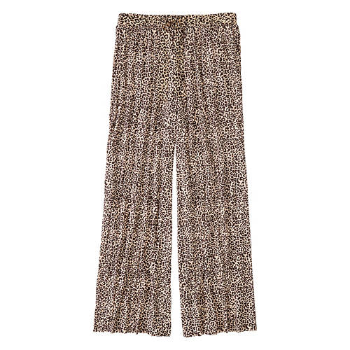 Ladies Pleated Palazzo Pant - Multicolor, L