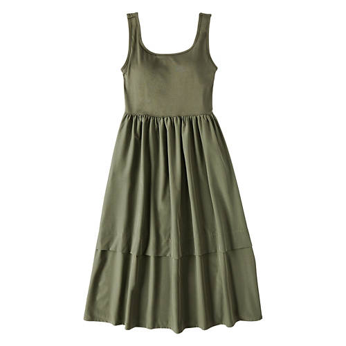 Ladies Hybrid Dress - Green, S Product Image Front shot 01