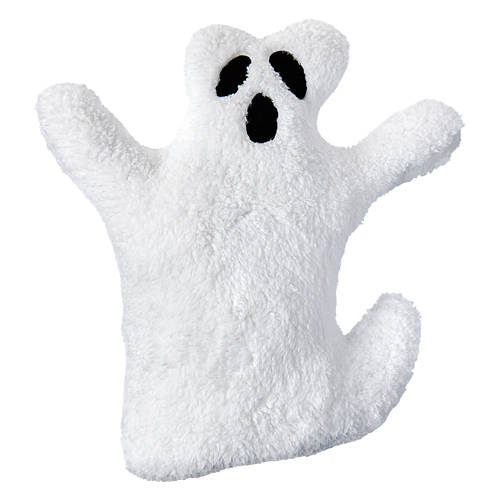 14” x 16” Ghost Shaped Halloween Sherpa Pillow