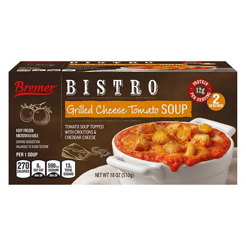 Grilled Cheese Tomato Soup, 18 oz Product Image Front shot 01