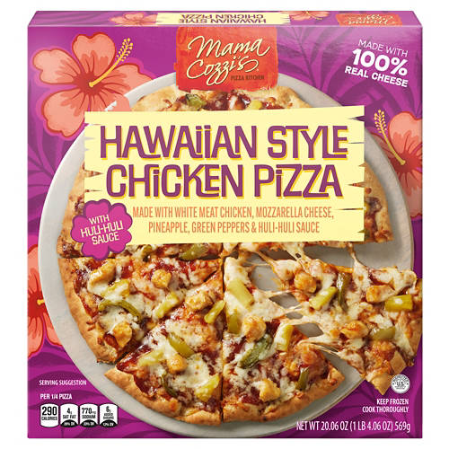 Hawaiian Style Chicken Pizza, 20.06 oz Product Image Front shot 01