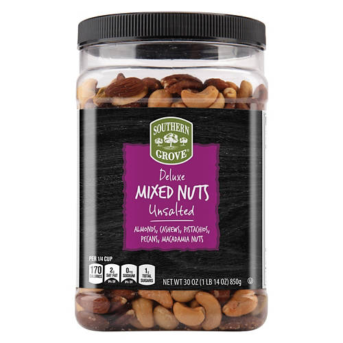 Deluxe Mixed Nuts Unsalted, 30 oz