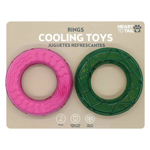 2 Pack Cooling Dog Toys - Ring Product Image Front shot 01