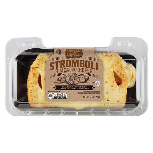 Three Meat & Cheese Stromboli, 7 oz Product Image Front shot 01