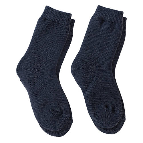 Men's 2 Pack Brushed Winter Socks - Black